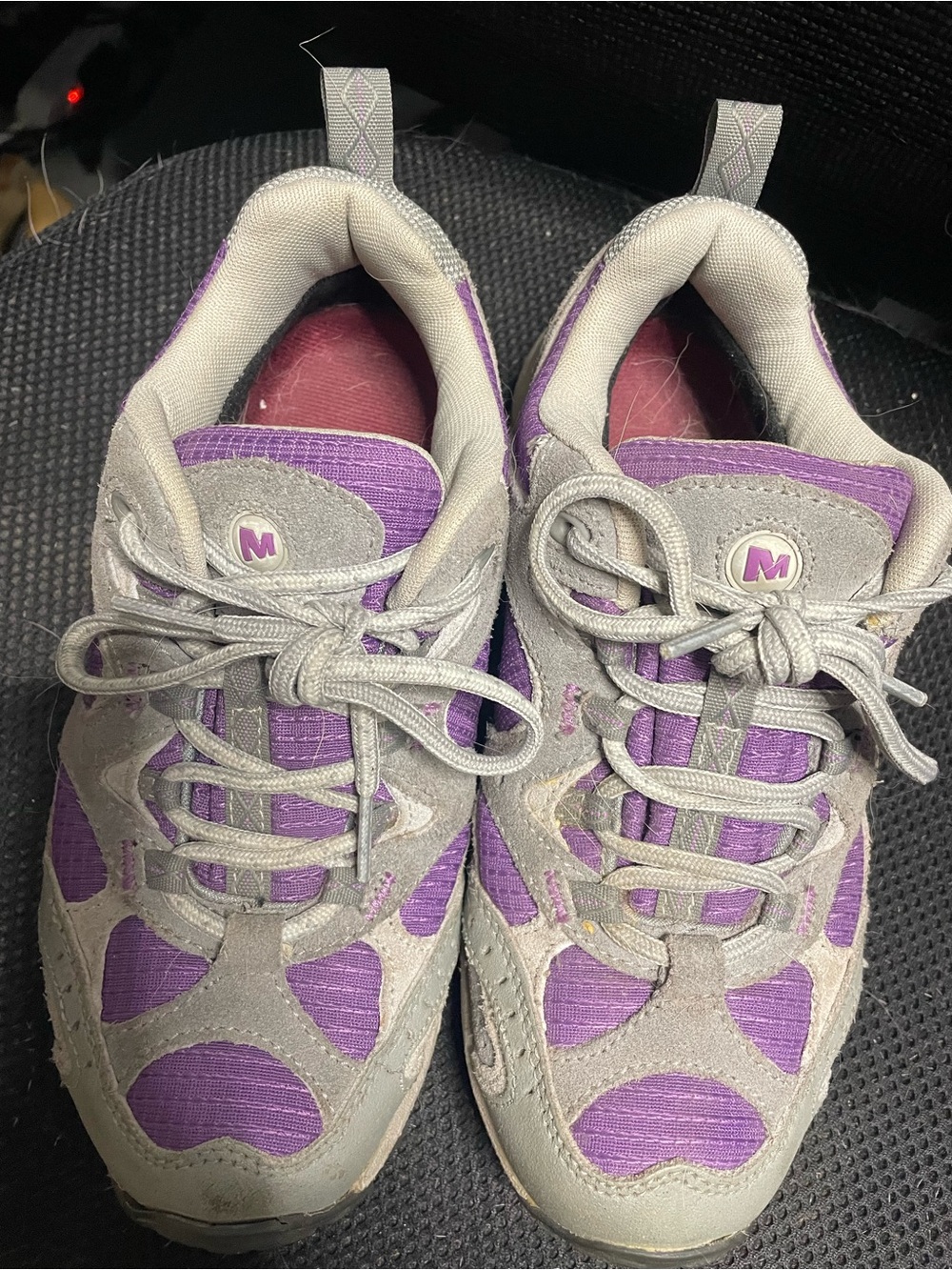 Merrell Purple and Gray Hiking Sneakers
